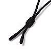 Adjustable Natural Amethyst Sailor's Knot Pendant Necklace with Nylon Cord for Women NJEW-L171-02D-5