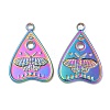 304 Stainless Steel Pendants STAS-Z041-42RC-1