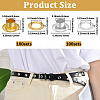 200 Sets 2 Colors Iron Grommet Eyelet Findings IFIN-BBC0001-06-2