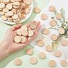 Olycraft Beech Wooden Round Pieces WOOD-OC0002-37-3