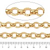 304 Stainless Steel Textured Ring Link Chains CHS-K023-11B-G-3