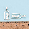 925 Sterling Silver Arch Shape with Virgin Pendants STER-N016-120S-4