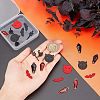  32Pcs 8 Style Halloween Theme Alloy Pendants FIND-NB0002-40-3