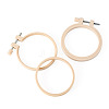 Plastic Imitation Bamboo Cross Stitch Embroidery Hoops TOOL-TADJ0001-03A-3
