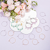 SOFPLATE 200Pcs 2 Colors Brass Wine Glass Charm Rings KK-SP0001-32B-4