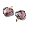 Natural Rhodonite Pendants G-G956-B22-G-2
