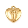 304 Stainless Steel Pendant Rhinestone Settings SA-CBA038A-01B-G-1