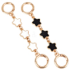 2Pcs 2 Colors Alloy Enamel Purse Strap Extenders FIND-BBC0002-48-1