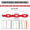 SUNNYCLUE 40 Strands 10 Colors Opaque Acrylic Cable Chains SACR-SC0001-15-2