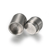 304 Stainless Steel Magnetic Clasps with Glue-in Ends STAS-E440-92A-2