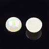 ABS Plastic Imitation Pearl Cabochons OACR-S025-6mm-12-2