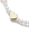 Shell Pearl & Glass Pearl Beaded Bracelets BJEW-JB10622-3