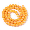Dyed Natural Mashan Jade Round Beads Strands G-T139-6mm-67A-3