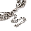 Alloy Multi Layered Necklaces for Women NJEW-U013-04P-4