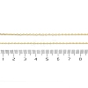 Brass Cable Chain Necklaces for Women Men KK-B129-30G-5