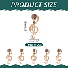 6Pcs Microphone Alloy Lapel Pins for Backpack Clothes JEWB-ME0001-15G-2