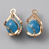 Resin Imitation Cat Eye Pendants KK-WH0045-78C-02-1
