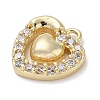 Brass with Cubic Zirconia Charms KK-Q817-02G-2