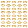 40Pcs Brass Bead Caps KK-LP0001-55-1