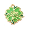 Saint Patrick's Day Alloy Enamel Pendants FIND-M060-24D-G-1