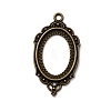 Vintage Tibetan Style Alloy Pendant Cabochon Bezel Open Back Settings TIBEP-M018-40AB-NF-1
