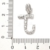 Rack Plating Brass Micro Pave Cubic Zirconia European Dangle Charms KK-L210-015P-J-3