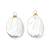 Natural Baroque Keshi Pearl Pendants PALLOY-JF05283-1