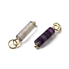 Natural Fluorite Pendants STAS-C120-01G-05-2