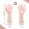 PVC Male Mannequin Right Hand Jewelry Bracelet Watch Ring Display Stands ODIS-WH0329-23C-2