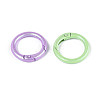 Spray Painted Alloy Spring Gate Rings X-PALLOY-T092-74-2