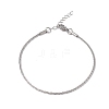 Non-Tarnish 304 Stainless Steel Bone Rope Chain Bracelet for Women LS-BJEW-I311-01A-P-1