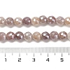 Electroplated Natural Quartz Round Beads Strands G-L598-A06-02-5