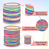 GOMAKERER 2 Rolls Segment Dyed Polyester Cords Macrame Thread OCOR-GO0001-04-5