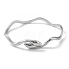 304 Stainless Steel Cuff Bangles for Women LS-BJEW-Z078-09P-2