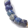Natural Mixed Gemstone Cube Beads Stretch Bracelets for Women BJEW-JB13176-4