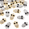 20Pcs 2 Colors Alloy Rhinestone Charms RB-TA0001-38-3