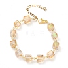 Electroplate Glass Beaded Stretch Bracelets for Women BJEW-JB11213-01-1