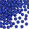 120Pcs Pave Disco Ball Beads RB-SC0001-13C-1