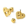 Ion Plating(IP) 304 Stainless Steel Ear Studs EJEW-Q801-02G-2