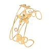 304 Stainless Steel & Plastic Pearl Cuff Bangles BJEW-H641-05G-2