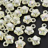 Transparent Crackle Acrylic Pendants LS-MACR-S373-63-L06-1