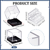 3-Tier Transparent Acrylic Display Case Mineral Crystal Boxes CON-WH0112-009A-2