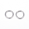 Tarnish Resistant 304 Stainless Steel Open Jump Rings X-STAS-D447-09-1