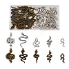 Beadthoven 40 Pcs 10 Styles Alloy Pendants FIND-BT0001-01-15