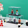Transparent Plastic Minifigures Display Case LS-ODIS-WH0043-25-5