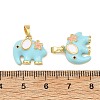 Brass Enamel Pendants KK-T001-04G-C-3
