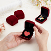 Plastic Cover with Velvet Brooch Packing Boxes VBOX-WH0012-06C-3