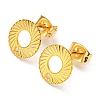 201 Stainless Steel Stud Earrings Finding STAS-B045-13G-A-1