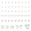 DICOSMETIC 300Pcs 5 Style ABS Plastic Imitation Pearl Beads OACR-DC0001-07-1