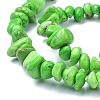 Natural Magnesite Beads Strands TURQ-P001-02A-08-3